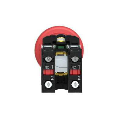 Schneider Electric XB5 Series Twist Release Emergency Stop Push Button, Panel Mount, 22mm Cutout, 2NC, IP66, IP67,