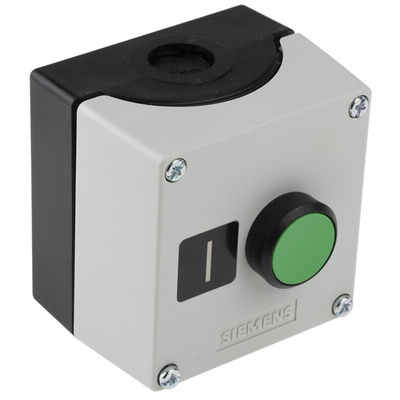 Siemens Push Button Control Station - SPST, Plastic, Green, I, IP66, IP67, IP69