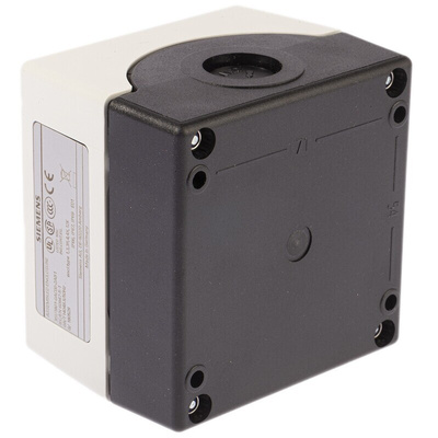Siemens Enclosed Push Button - SPST, Plastic, Red, O, IP66, IP67, IP69
