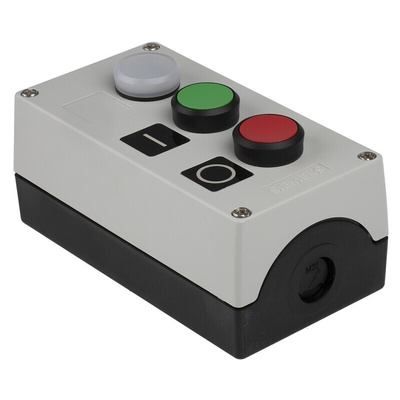 Siemens Enclosed Push Button - SPDT, Plastic, Green, Red, White, IP66, IP67, IP69