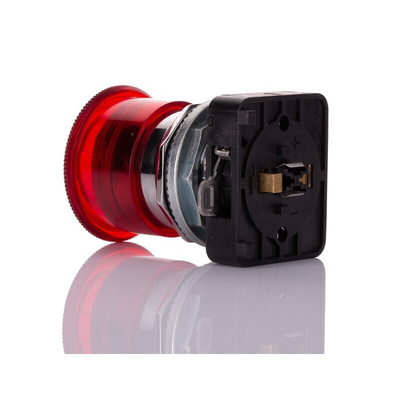 Allen Bradley 800T Series Twist Release Emergency Stop Push Button, Panel Mount, 30mm Cutout