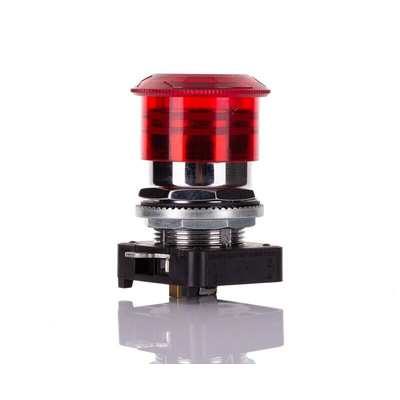 Allen Bradley 800T Series Twist Release Emergency Stop Push Button, Panel Mount, 30mm Cutout