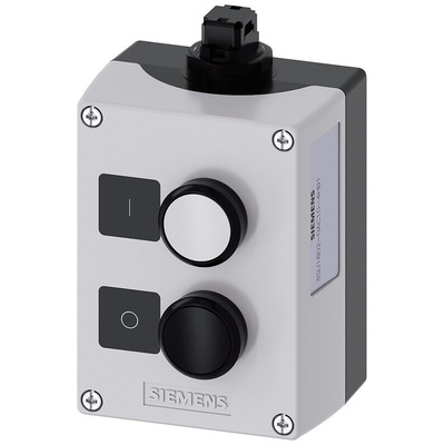 Siemens Control Station Switch, Plastic, Black, White, IP66, IP67, IP69