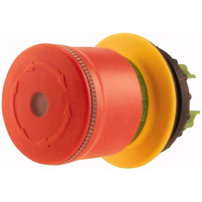 Eaton Twist Release Illuminated Emergency Stop Push Button, Panel Mount, 22mm Cutout, IP65, IP66, IP69