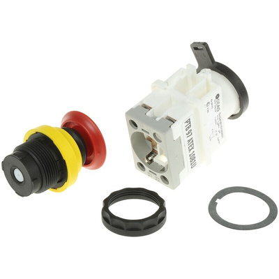 Eaton GHG4188 Series Pull to Release Emergency Stop Push Button, Panel Mount, SPDT, IP66