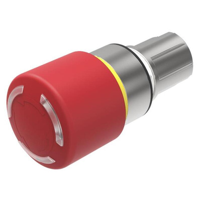 EAO 45 Series Twist Release Illuminated Emergency Stop Actuator, Panel Mount, 22mm Cutout