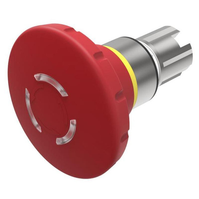 EAO 45 Series Twist Release Illuminated Emergency Stop Actuator, Panel Mount, 22mm Cutout
