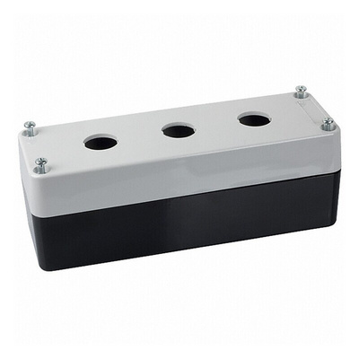 Omron White/Black A22Z Enclosure - 3 Hole 22mm Diameter