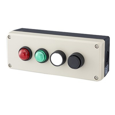 Idec Grey Polycarbonate FB Enclosure - 4 Hole 22mm Diameter