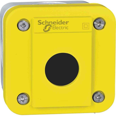 Schneider Electric Light Grey ABS XALE Control Station Enclosure - 1 Hole 22mm Diameter