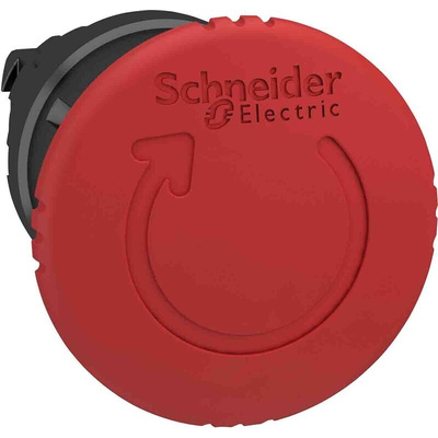 Schneider Electric ZB4 Series Twist Release Emergency Stop Push Button, Panel Mount, 22mm Cutout