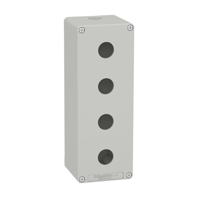 Schneider Electric Grey Die Cast Zinc XAPD Empty Control Station - 4 Hole 22mm Diameter