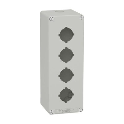 Schneider Electric Grey Die Cast Zinc XAPD Empty Control Station - 4 Hole 30mm Diameter