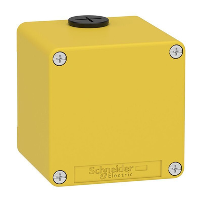 Schneider Electric Yellow Die Cast Zinc XAPK Empty Control Station - Without Cutout Hole