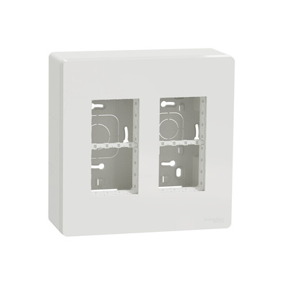 Schneider Electric White ABS New Unica Control Station Enclosure - 4 Hole