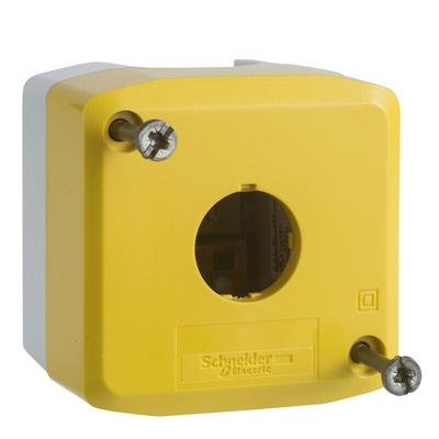 Schneider Electric Yellow Polycarbonate XALK Empty Control Station - 1 Hole