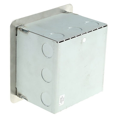 Craig & Derricott Stay Put Control Station Switch - SPDT, Stainless Steel, 9 Cutouts, Red, Emergency Stop, IP65