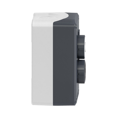 Schneider Electric Spring Return Enclosed Push Button, Polycarbonate, 1 Cutouts, Black/White, Down Arrow, Up Arrow,