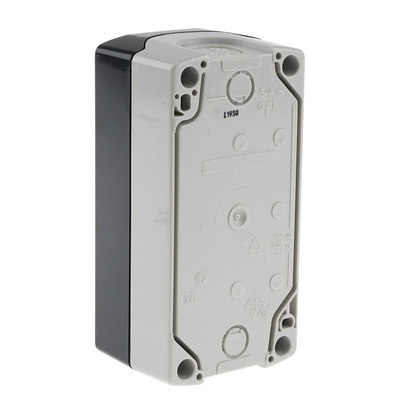 Schneider Electric Spring Return Enclosed Push Button - SPST, Polycarbonate, 3 Cutouts, Black, Red, White, Yes, IP66,