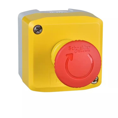 Schneider Electric Harmony XALK Series Twist Release Emergency Stop Push Button, Surface Mount, 40mm Cutout, 2NC, IP66,