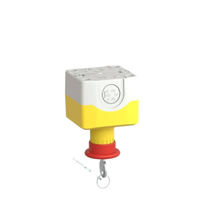 Schneider Electric Harmony XALK Series Key Release Emergency Stop Push Button, Surface Mount, 1NO + 2NC, IP66, IP67,