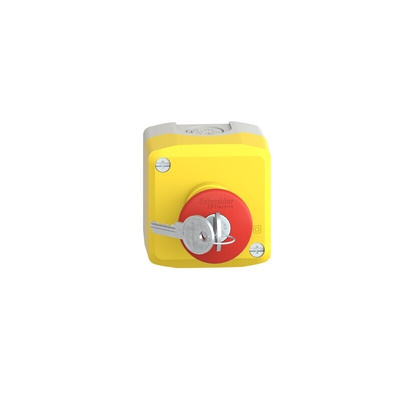 Schneider Electric Harmony XALK Series Key Release Emergency Stop Push Button, Surface Mount, 1NO + 2NC, IP66, IP67,
