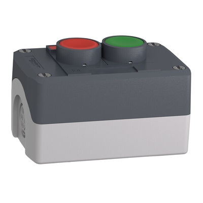 Schneider Electric Spring Return Enclosed Push Button - 1NC/1NO, Polycarbonate, Green, Red, START/STOP, IP66, IP67,