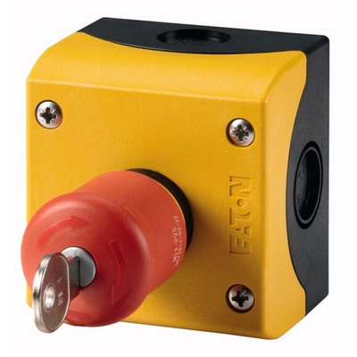 Eaton Key Release Control Station Switch - SPDT, Plastic, Red, IP67, IP69K