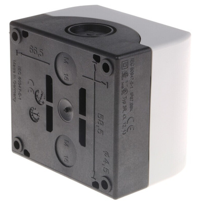 Eaton Momentary Enclosed Push Button - SPDT, Plastic, 1 Cutouts, Red, O, IP69K