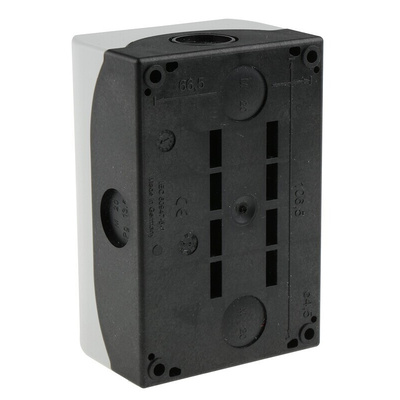 Eaton Momentary Enclosed Push Button - 2NO/2NC, Plastic, 2 Cutouts, Red/Green, O/I, IP67