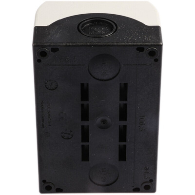 Eaton Momentary Enclosed Push Button - SPDT, Plastic, 2 Cutouts, Black, Arrow, IP65