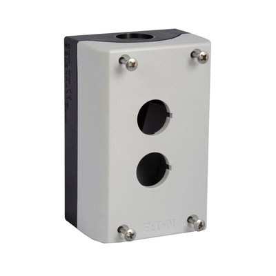 Eaton Momentary Enclosed Push Button - SPDT, Plastic, 2 Cutouts, Black, Arrow, IP65