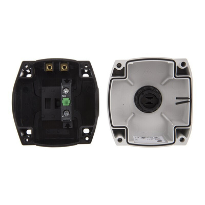 Allen Bradley Enclosed Push Button - 1NO, Plastic, Black, IP66