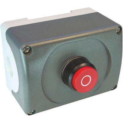 ABB Enclosed Push Button, Plastic, Red, IP66