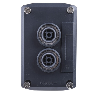 Schneider Electric Spring Return Enclosed Push Button - SPST, SPST, Polycarbonate, Green, Red, IP66, IP67, IP69K