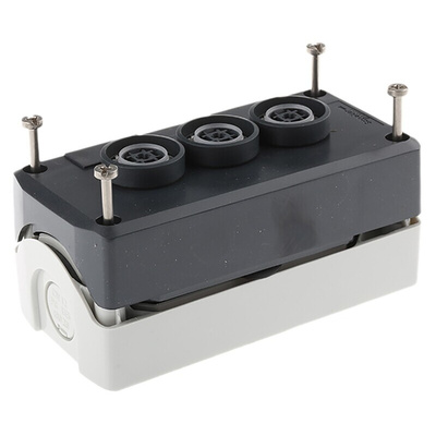 Schneider Electric Spring Return Enclosed Push Button, Polycarbonate, Black, Red, White, IP66, IP67, IP69K
