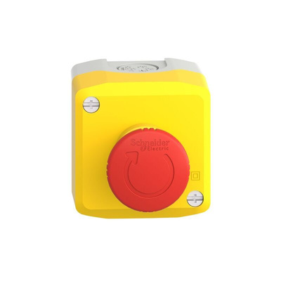 Schneider Electric Harmony XALK Series Twist Release Emergency Stop Push Button, Surface Mount, 40mm Cutout, SPDT,