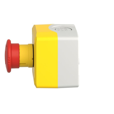 Schneider Electric Harmony XALK Series Twist Release Emergency Stop Push Button, Surface Mount, 40mm Cutout, SPDT,