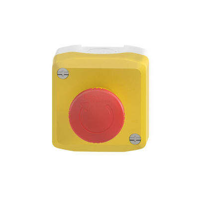 Schneider Electric Harmony XALK Series Twist Release Emergency Stop Push Button, Surface Mount, 1NO + 2NC