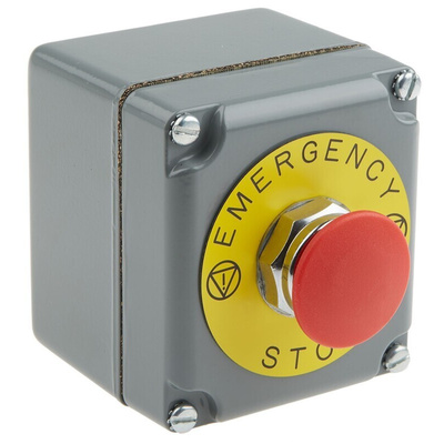 Schneider Electric Harmony 9001K Series Pull Release Emergency Stop Push Button, Surface Mount, 1NC, IP66