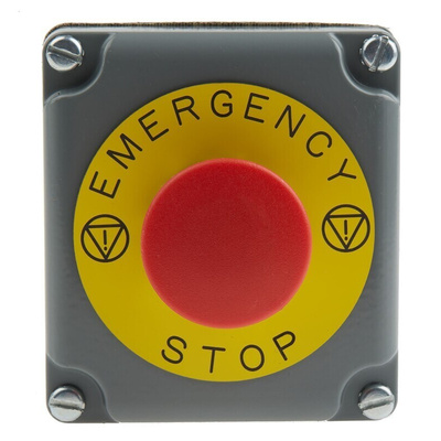 Schneider Electric Harmony 9001K Series Pull Release Emergency Stop Push Button, Surface Mount, 1NC, IP66
