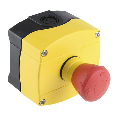 Allen Bradley 800F Series Twist Release Emergency Stop Push Button, Panel Mount, 2NC, IP69K
