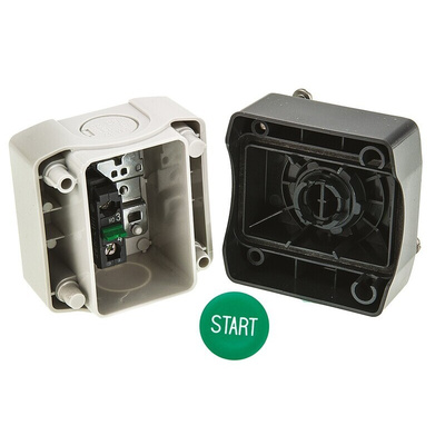 Schneider Electric Spring Return Push Button Control Station - SPST, Polycarbonate, IP66, IP67, IP69K