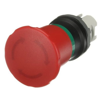 ABB 1SFA Series Twist Release Emergency Stop Push Button, Panel Mount, 22mm Cutout, IP66