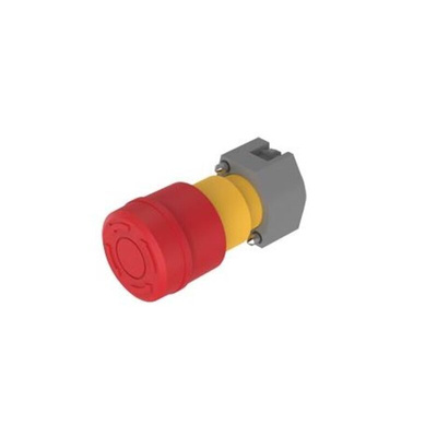 EAO Twist Release Emergency Stop Push Button, Panel Mount, 22mm Cutout, IP65