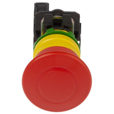 Schneider Electric Harmony XB5 Series Pull Release Emergency Stop Push Button, Panel Mount, 22mm Cutout, 1NC, IP66