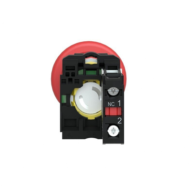 Schneider Electric Harmony XB5 Series Pull Release Emergency Stop Push Button, Panel Mount, 22mm Cutout, 1NC, IP66