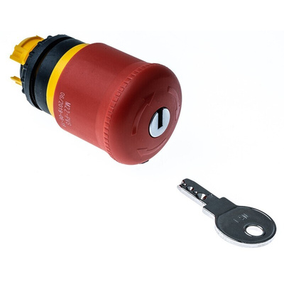 Eaton Key Release Emergency Stop Push Button, Panel Mount, 22mm Cutout, IP66, IP69K