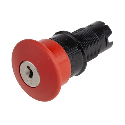 Schneider Electric Harmony XB6 Series Key Release Emergency Stop Push Button, Panel Mount, 22mm Cutout, 2NO + 2NC, IP65