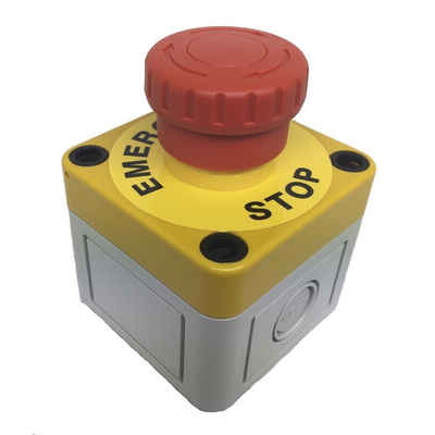 APEM A02ES-H Series Twist Release Emergency Stop Push Button, Panel Mount, 22mm Cutout, 2NC, IP20, IP65